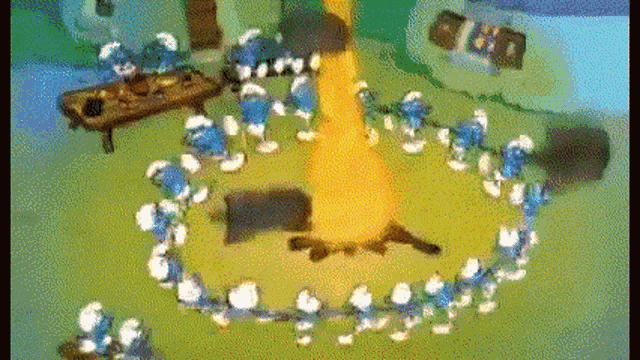 Smurfs Bomb GIF - Smurfs Bomb Unicef GIFs