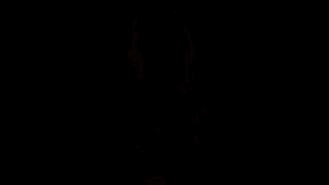 a young woman wearing a black shirt that says campbell
