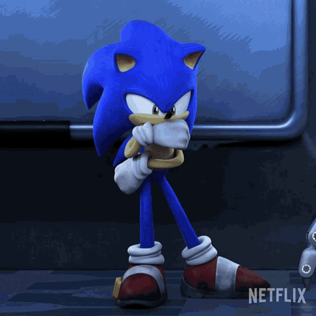 Pondering Sonic The Hedgehog GIF - Pondering Sonic The Hedgehog Sonic Prime GIFs