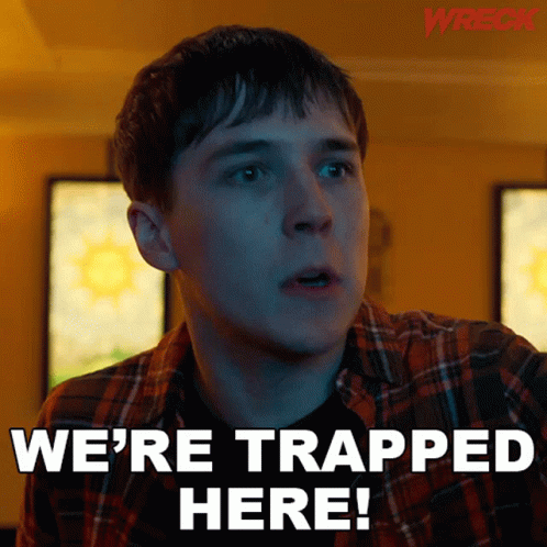 Were Trapped Here Jamie Walsh GIF - Were Trapped Here Jamie Walsh Wreck GIFs