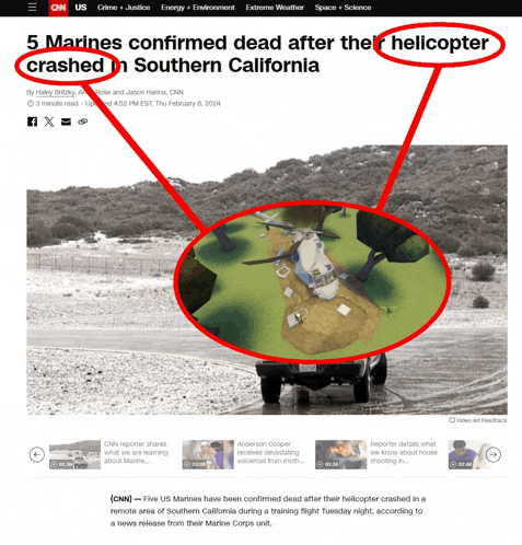a cnn article about a helicopter crash in southern california