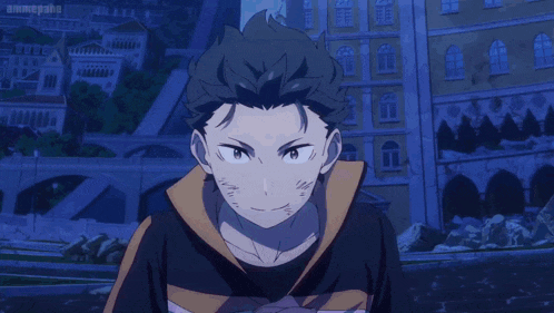 a close up of a person 's face with the word animepahe visible