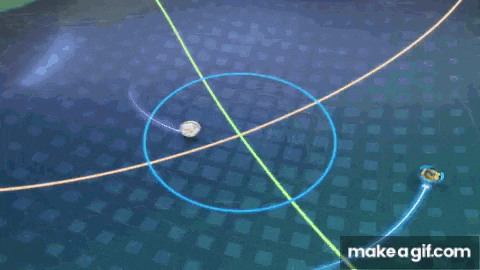 a staircase with a make a gif.com button on the bottom right