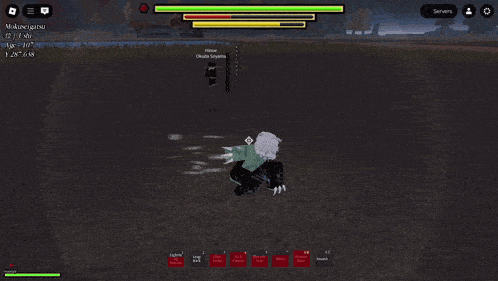 a screenshot of a video game shows a character with a sword