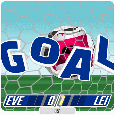 a soccer ball is going through a goal net with the word goal written above it