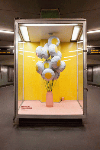 Flowers Ballons GIF - Flowers Ballons Art GIFs