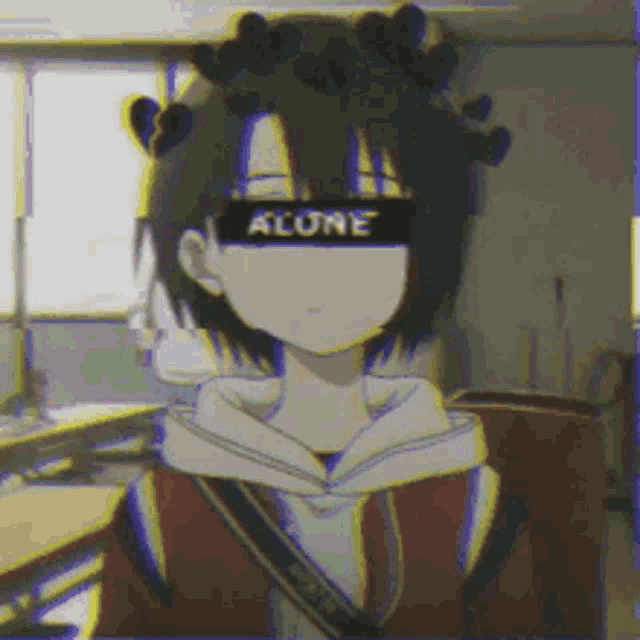a girl with a crown of hearts on her head is wearing sunglasses with the word alone on them .