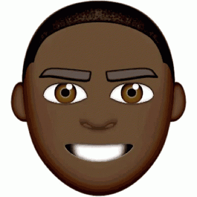 an emoji of a man 's face with a smile