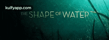 a poster for the shape of water has a picture of the ocean in the background