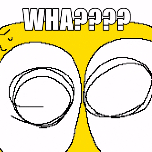 a pixel art drawing of a spongebob face with the words whappp