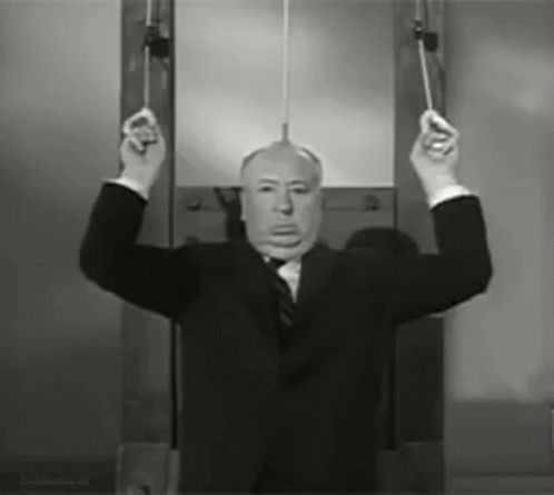 Alfred Hitchcock Guillotine GIF - Alfred Hitchcock Guillotine Workout GIFs