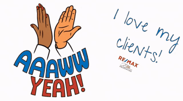 a sign that says aaaww yeah on it