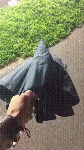 Broken Umbrella GIF - Broken Umbrella Middle Finger GIFs