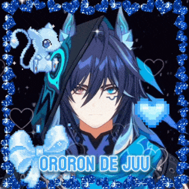 a picture of an anime character with the name ororon de juu