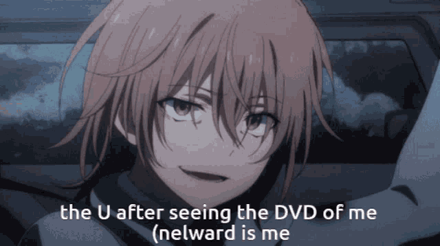 the u after seeing the dvd of me ( nelward is me