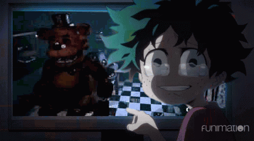 Deku My Hero Academia GIF - Deku My Hero Academia Five Nights At Freddy'S GIFs