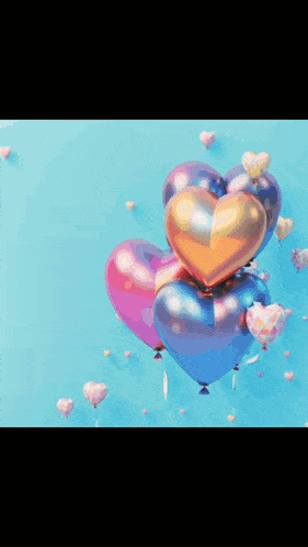 a woman with a heart shaped balloon in the background