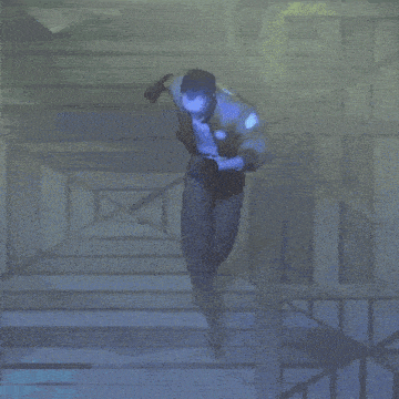 a man in a video game with a gun