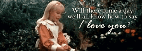 a picture of alice in wonderland with a quote that says " will there come a day we 'll all know how to say "