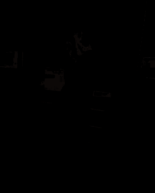 a person in a cowboy costume stands in front of a computer screen