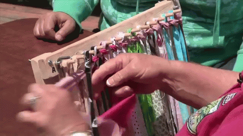 Weave Rugs From Recycled Plastic Bags, Cloth, Etc. GIF - Diy Home GIFs