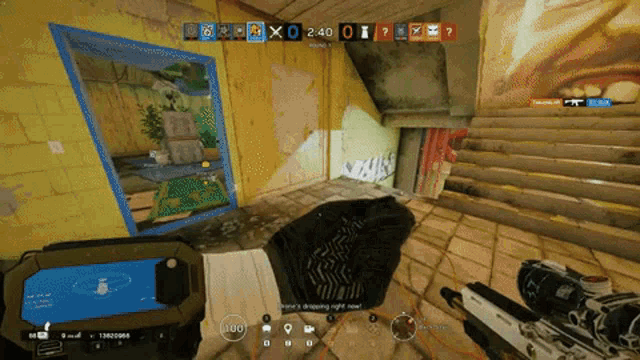 a screenshot of a video game with the time of 2:40 on the screen