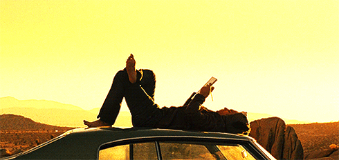 The Time To Read As Many Fantastic Novels As You Can. GIF - Read Car Top GIFs