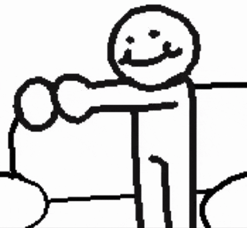 Cartoon Dancing Man Funky GIF