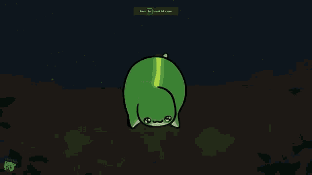a cartoon of a green frog with a w on its face .