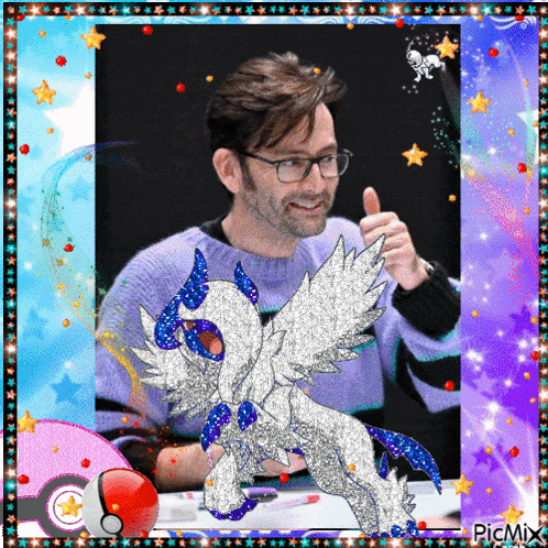 a picture of a man giving a thumbs up next to a picture of a pony with wings
