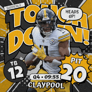 Pittsburgh Steelers (20) Vs. Tampa Bay Buccaneers (12) Fourth Quarter GIF - Nfl National Football League Football League GIFs