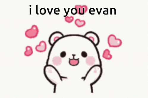 I Love You Evan Heart GIF - I Love You Evan Heart Bear GIFs