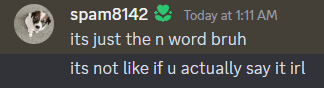 a screenshot of a message from spam8142