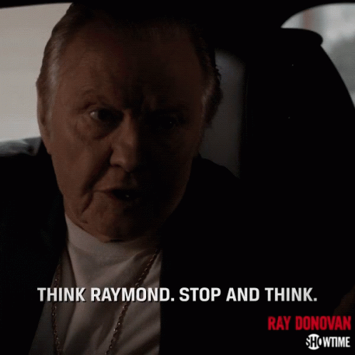 Think Raymond Stop And Think GIF - Think Raymond Stop And Think Advice GIFs