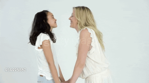 Rubbing Noses Mother And Daughter GIF - Rubbing Noses Mother And Daughter Kiss GIFs