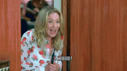When You F***ed Up But Are Trying To Be Nice GIF - Christina Applegate Hi Awkward GIFs
