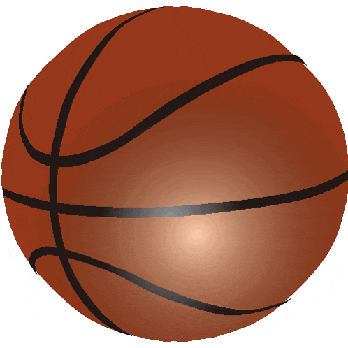 a brown basketball with black stripes on it is on a white background