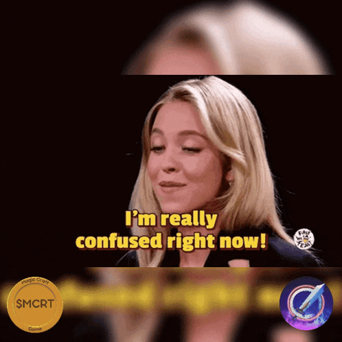a woman says i 'm really confused right now in a video