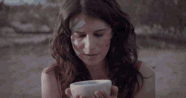 Desert Prayer Amelia Rose Blaire GIF - Desert Prayer Amelia Rose Blaire Drinking GIFs