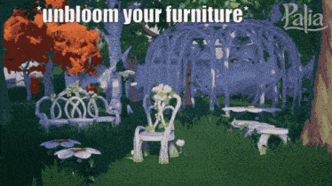 palia is a video game that allows you to unbloom furniture