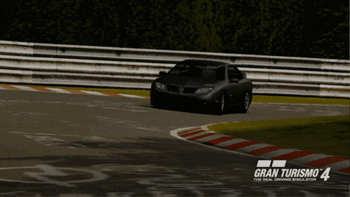 a video game called gran turismo 4 is being played on a computer