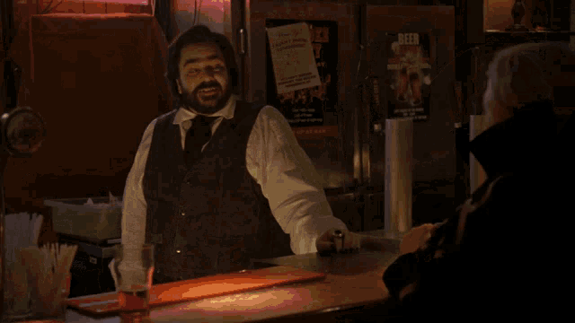 What We Do In The Shadows Bartender GIF - What We Do In The Shadows Bartender Matt Berry GIFs