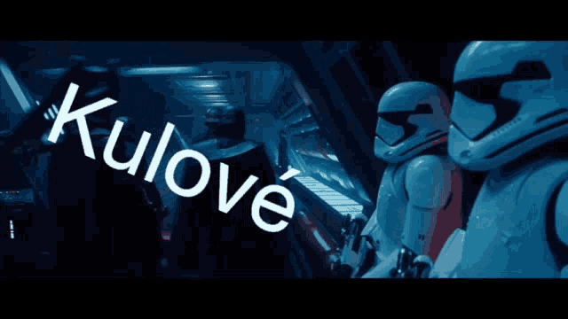 a group of stormtroopers are standing next to each other with the word kulove written on the bottom