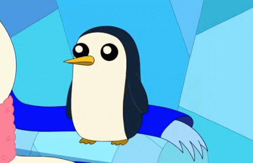 Gunter Pingu Adventure Time GIF - Gunter Pingu Adventure Time No Care GIFs