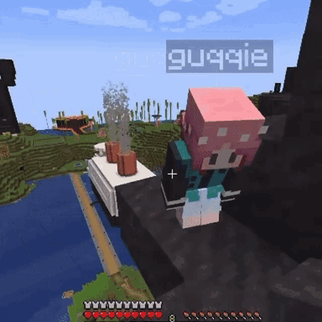 a screenshot of a video game with the name guqqie on the bottom