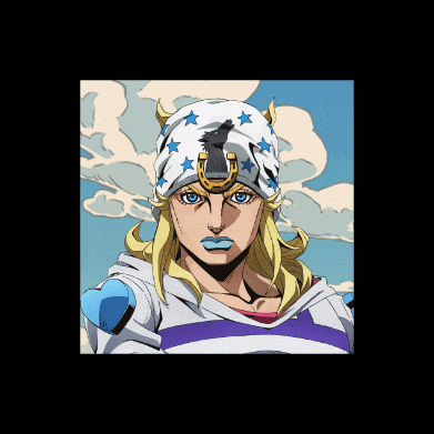 a cartoon of a man wearing a white hat with blue stars
