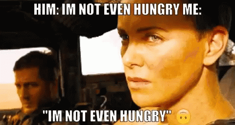 Tomhardy Im Not Even Hungry GIF - Tomhardy Im Not Even Hungry Charlizetheron GIFs