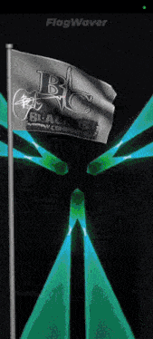 a blacklist community flag is flying in the wind