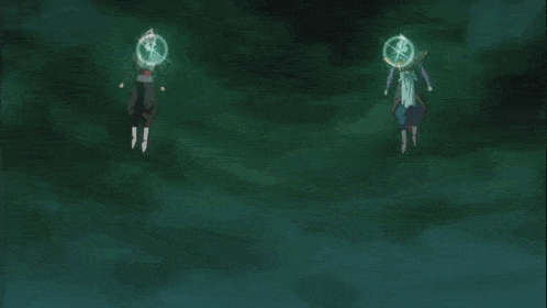 a blurred image of a person with two faces on a green background