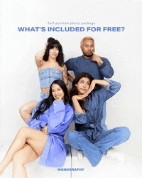 a group of people posing for a picture with the words " what 's included for free "